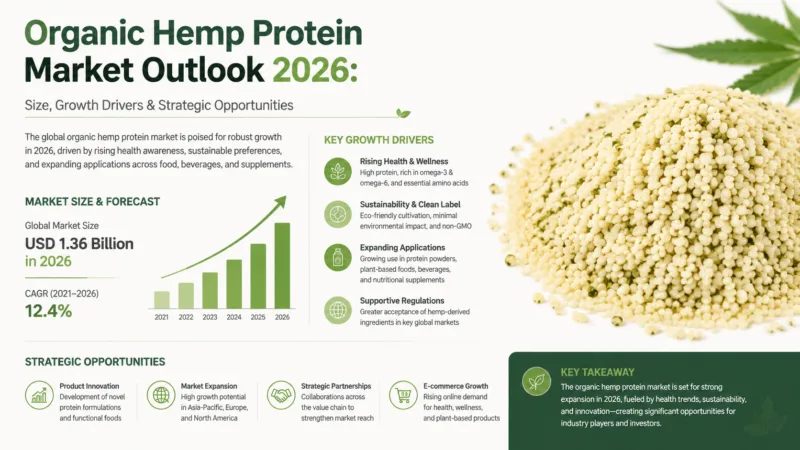 Organic Hemp Protein Market Outlook 2026 Size, Growth Drivers &Amp; Strategic Opportunities