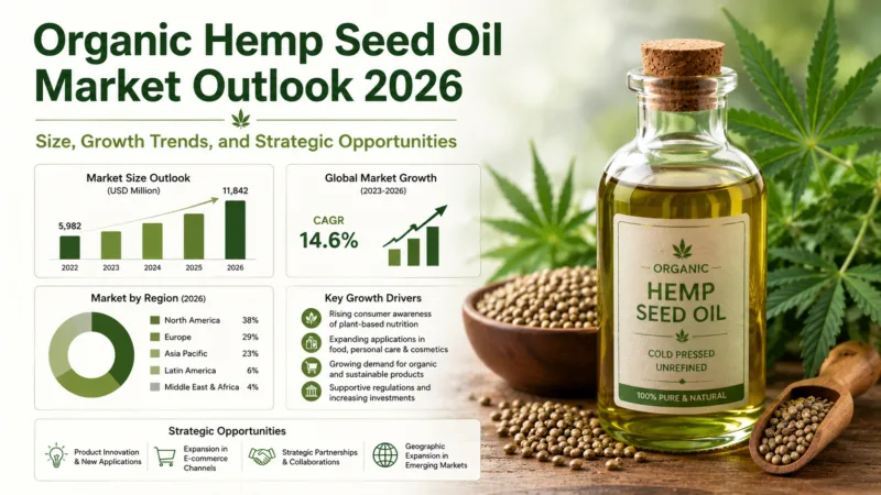 Organic Hemp Seed Oil Market Outlook 2026 Size, Growth Trends, And Strategic Opportunities