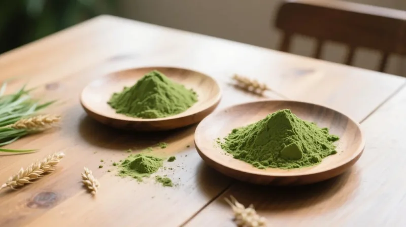 Organic Barley Grass Powder &Amp; Organic Wheat Grass Powder