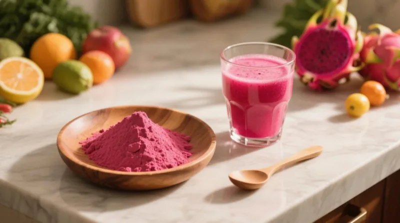 Organic Dragon Fruit Powder &Amp; Juice