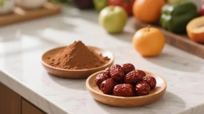 자연 단맛을 위한 유기농 대추