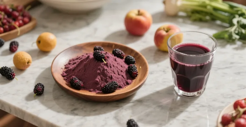 Organic Mulberry Powder &Amp; Juice