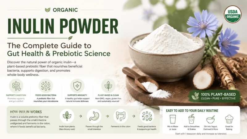 Organic Inulin Powder The Complete Guide To Gut Health &Amp; Prebiotic Science