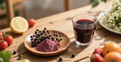 면역 방어를 위한 유기농 엘더베리 주스 분말