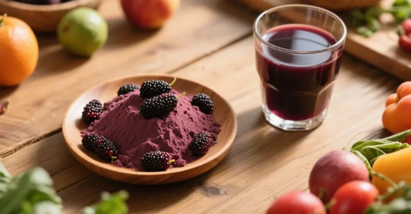 Organic Mulberry Powder &Amp; Juice