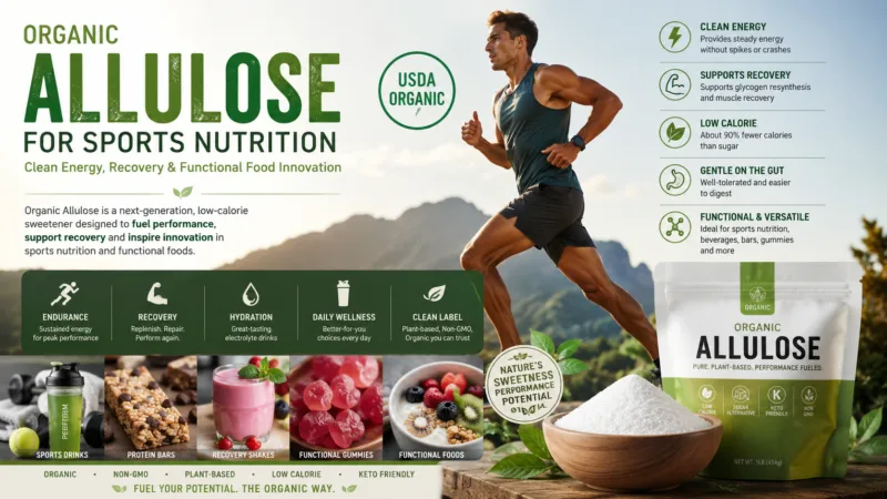 Organic Allulose For Sports Nutrition Clean Energy, Recovery &Amp; Functional Food Innovation